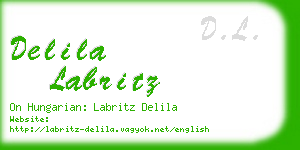 delila labritz business card